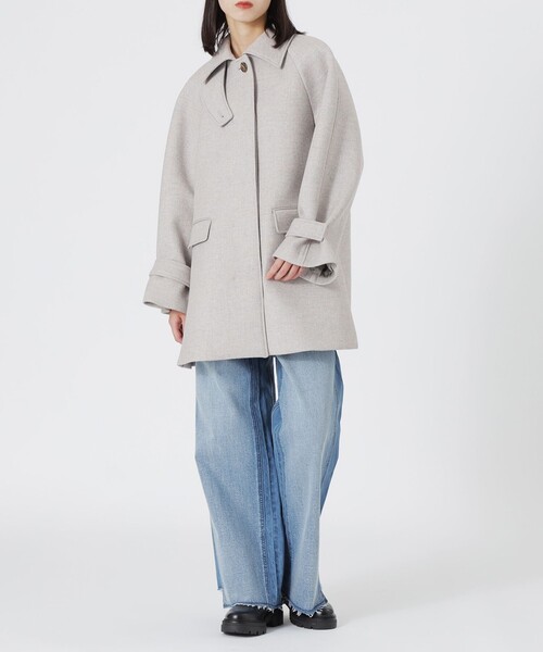 LOVELESS（ラブレス）の「ボンディングミドルコート（チェスターコート・レディース・ライトグレー/グレー系その他・34/36）」の16枚目の写真
