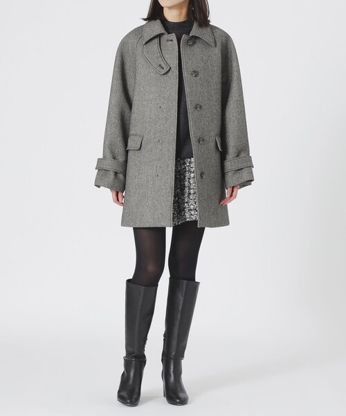 LOVELESS（ラブレス）の「ボンディングミドルコート（チェスターコート・レディース・ライトグレー/グレー系その他・34/36）」の17枚目の写真