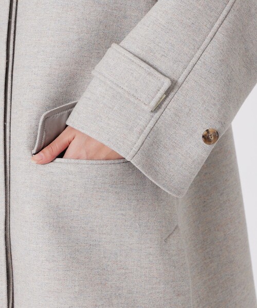 LOVELESS（ラブレス）の「ボンディングミドルコート（チェスターコート・レディース・ライトグレー/グレー系その他・34/36）」の22枚目の写真
