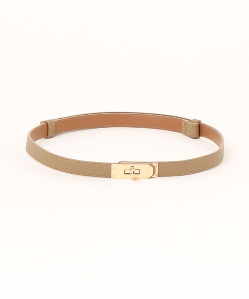 セール】スクエア ひねり金具 スライド レザータッチ ベルト（ベルト