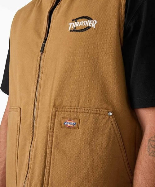 Dickies（ディッキーズ）の「【Dickies SKATEBOARDING】THRASHER DICKIES VEST（ベスト・メンズ・ブラウン・MEDIUM/LARGE/X-LARGE）」の5枚目の写真