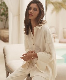 HINNA cottage（ヒナコテージ）の「2ウェイパフスリーブシャツ（シャツ/ブラウス）」