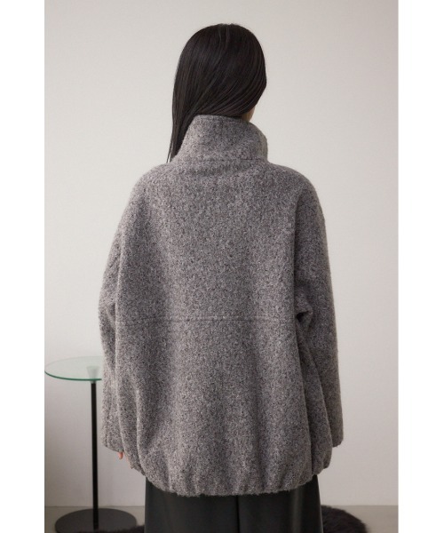 AZUL by moussy（アズールバイマウジー）の「ブークレスタンドコート（ブルゾン・レディース・アイボリー/杢グレー/ライトブルー・MEDIUM/SMALL）」の21枚目の写真