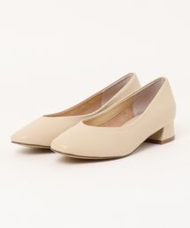 PARADIS COULEUR | 【PARADIS COULEUR】ソフトスクエアトウローヒールパンプス(31100P)(パンプス)