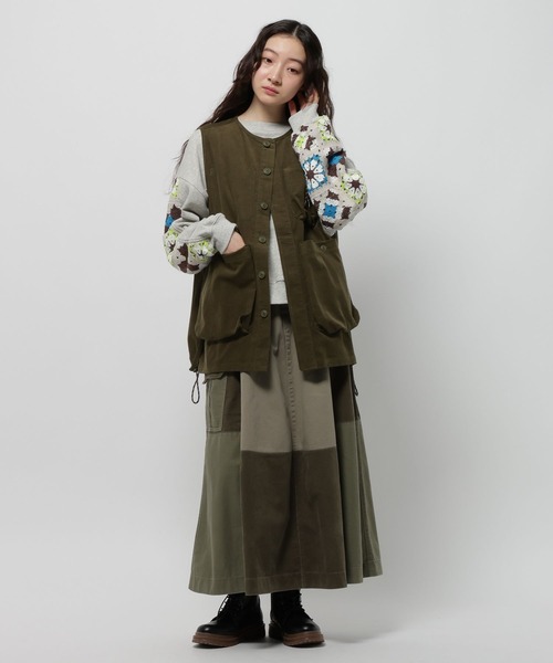 【新品】ニコアンド　ボーイズシルエットポケベストカーキ niko and ｜ボーイズシルエットポケベスト2 | Rakuten Fashion(楽天