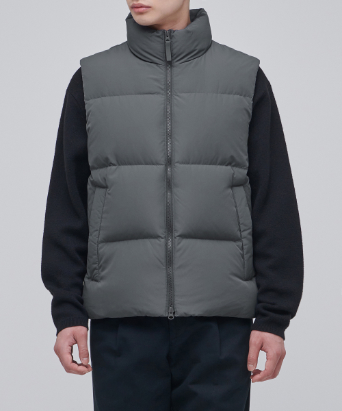 【お値下げ】PGG ダウンベスト グレー XLARGE】PANELED DOWN VEST ダウンベスト 【エクストララージ