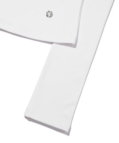 YOUHEE(ユヒ)の「BASIC BOAT NECK LONG SLEEVE WHITE(Tシャツ/カットソー・レディース・その他・SMALL/MEDIUM)」の5枚目の写真