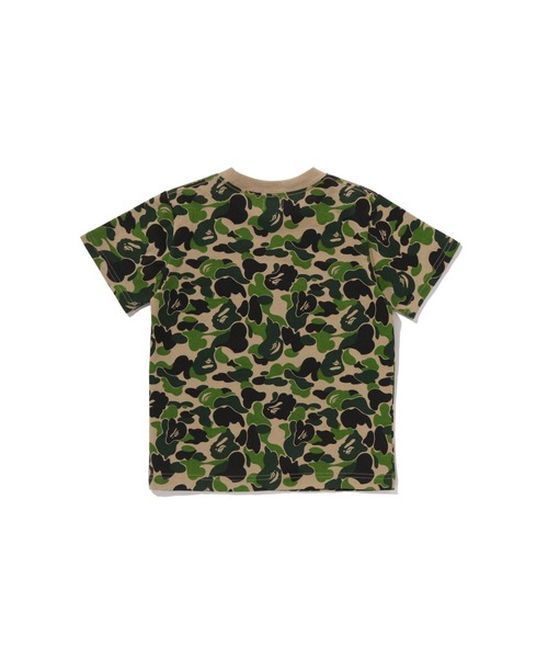 A BATHING APE(アベイシングエイプ)の「ABC CAMO APE & MILO ONE POINT TEE(Tシャツ/カットソー・キッズ・ブルー/ピンク/グリーン・110/130/140/120/100)」の4枚目の写真