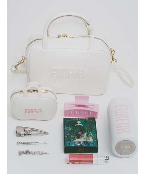 FURFUR ファーファー バリエーションスクエアボストンバッグ ピンク 限定カラー】バリエーションスクエアボストンバッグ（ボストンバッグ