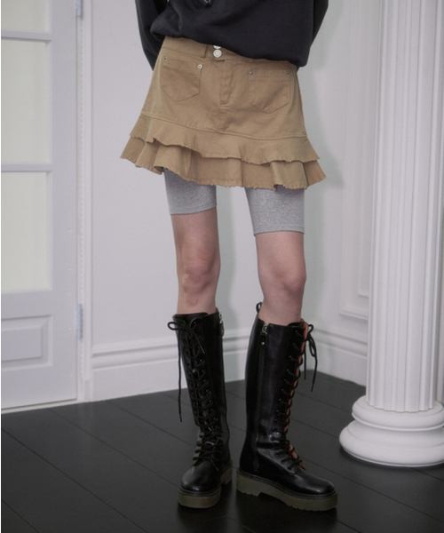 ROSEFRANTZ（ロゼフランツ）の「Rebel Layer Frill Mini Skirt [Beige]（スカート・レディース・Beige・MEDIUM/SMALL）」の7枚目の写真