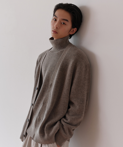 [Victoria Wool] Мини‑либрид V‑neck кардиган [топ]