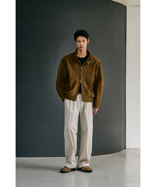 MOOD INSIDE(ムードインサイド)の「William Suede Harrington Jacket_Brown(その他アウター・メンズ・ブラウン・LARGE/X-LARGE/MEDIUM)」の4枚目の写真