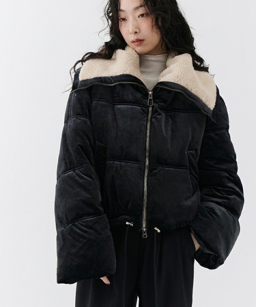 VELVET SHORTジャケット セール】Velvet Short Down Jacket / ベルベットショートダウン