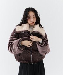 NUJOH（ヌゾ）の「Velvet Short Down Jacket / ベルベットショートダウンジャケット（ダウンジャケット/コート）」