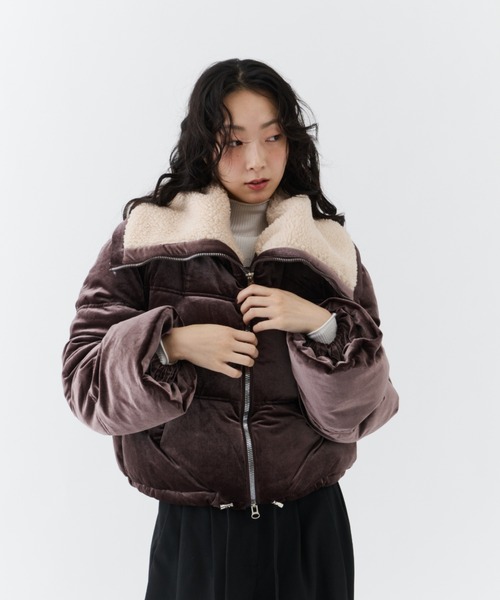 Velvet Short Down Jacket / ベルベットショートダウンジャケット