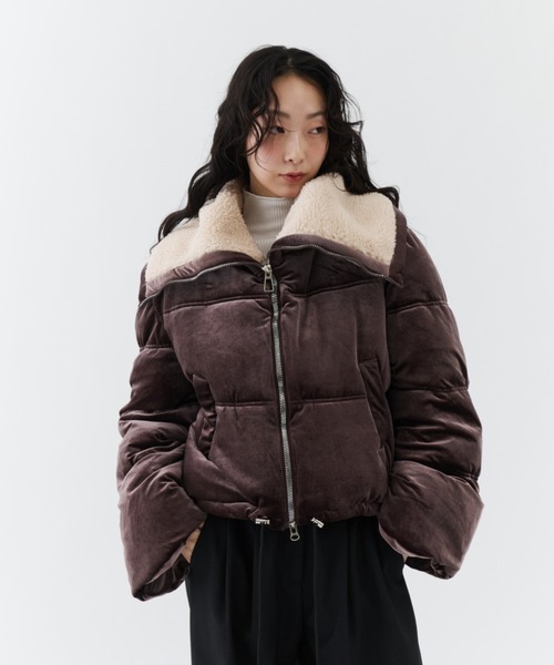 Velvet Short Down Jacket / ベルベットショートダウンジャケット