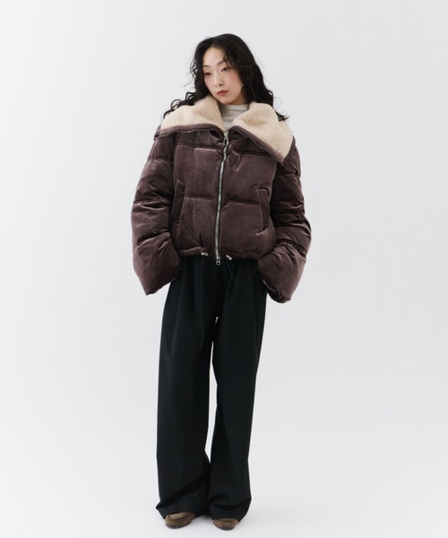 Velvet Short Down Jacket / ベルベットショートダウンジャケット