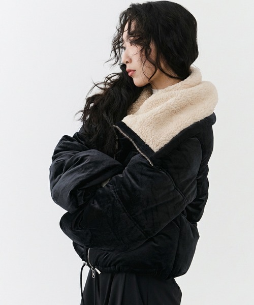 Velvet Short Down Jacket / ベルベットショートダウンジャケット