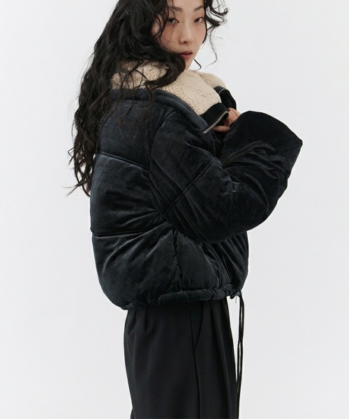 Velvet Short Down Jacket / ベルベットショートダウンジャケット