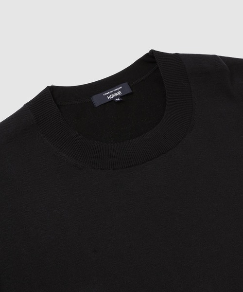 COMME des GARCONS HOMME(コム デ ギャルソン・オム)の「KNIT-DOCKING COTTON T-SHIRTS(Tシャツ/カットソー・メンズ・ブラック/ブラウン・XL/L/M/S)」の4枚目の写真