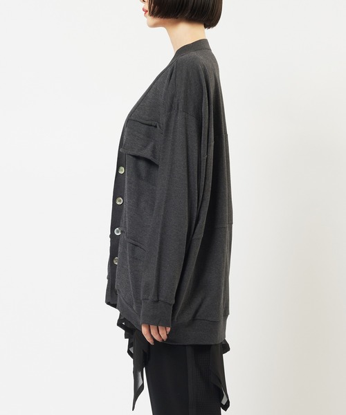 gomme（ゴム）の「バルーンパネルカーディガン（カーディガン/ボレロ・レディース・ブラック/チャコールグレー・MEDIUM）」の19枚目の写真