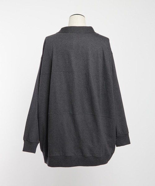 gomme（ゴム）の「バルーンパネルカーディガン（カーディガン/ボレロ・レディース・ブラック/チャコールグレー・MEDIUM）」の11枚目の写真
