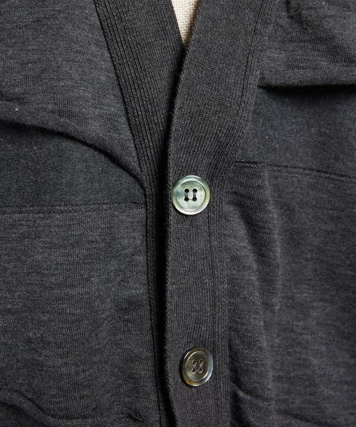 gomme（ゴム）の「バルーンパネルカーディガン（カーディガン/ボレロ・レディース・ブラック/チャコールグレー・MEDIUM）」の13枚目の写真