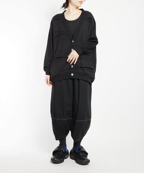 gomme（ゴム）の「バルーンパネルカーディガン（カーディガン/ボレロ・レディース・ブラック/チャコールグレー・MEDIUM）」の15枚目の写真