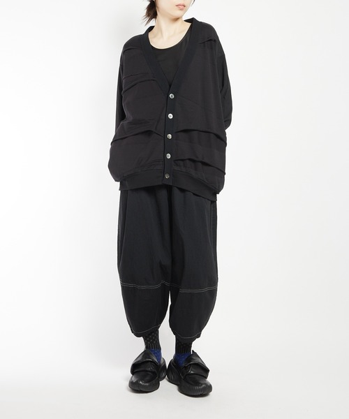 gomme（ゴム）の「バルーンパネルカーディガン（カーディガン/ボレロ・レディース・ブラック/チャコールグレー・MEDIUM）」の14枚目の写真