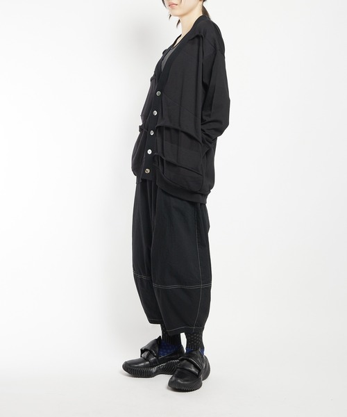 gomme（ゴム）の「バルーンパネルカーディガン（カーディガン/ボレロ・レディース・ブラック/チャコールグレー・MEDIUM）」の16枚目の写真