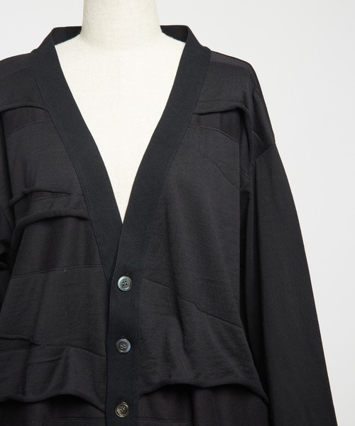 gomme（ゴム）の「バルーンパネルカーディガン（カーディガン/ボレロ・レディース・ブラック/チャコールグレー・MEDIUM）」の21枚目の写真