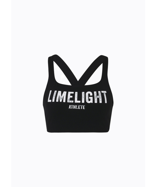 LIMELIGHT APPAREL(ライムライトアパレル)の「ライムライト ビッグロゴ スポーツブラ Uライン(ブラック/ホワイト)(チューブトップ・レディース・その他・LARGE/MEDIUM/SMALL)」の2枚目の写真