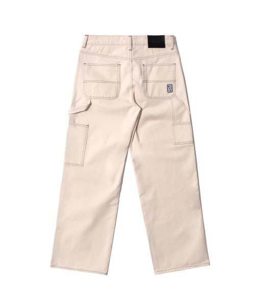 QT8 GARMENTS(キューティーエイトガーメント)の「GB Cotton Stitch Carpenter Pant (Oatmeal)(デニムパンツ・レディース・その他・LARGE/X-LARGE)」の2枚目の写真