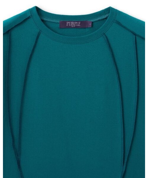 BESLOW（ビースロー）の「REVERSE OVERLOCK STITCH HALF T-SHIRTS TEAL（Tシャツ/カットソー・メンズ・その他・MEDIUM/SMALL）」の2枚目の写真