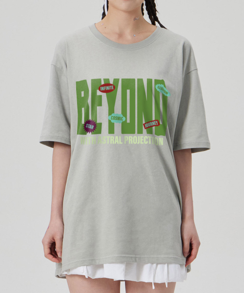 ASTRAL PROJECTION（アストラルプロジェクション）の「[ビヨンドウィズアストラル]コットンルーズフィット半袖Tシャツ_ダスティミント（Tシャツ/カットソー・メンズ・その他・LARGE/MEDIUM/X-LARGE/XX-LARGE）」の5枚目の写真