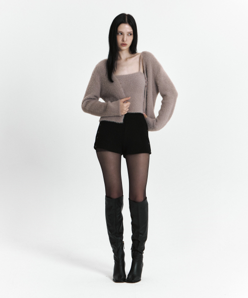 CURETTY(キュリティ)の「C SOFT KNIT CARDIGAN SET-UP_BEIGE(カーディガン/ボレロ・レディース・Beige・SMALL)」の2枚目の写真