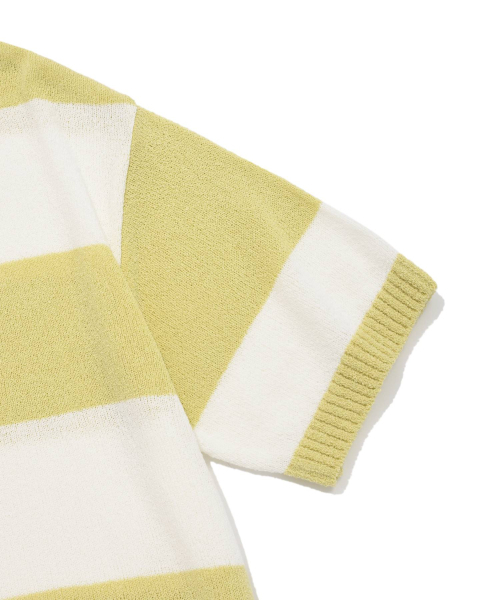 COVERNAT（カバーナット）の「Cロゴラグビーカラー ハーフニット ライム（ニット/セーター・レディース・その他・SMALL/MEDIUM/LARGE/X-LARGE/X-SMALL）」の5枚目の写真