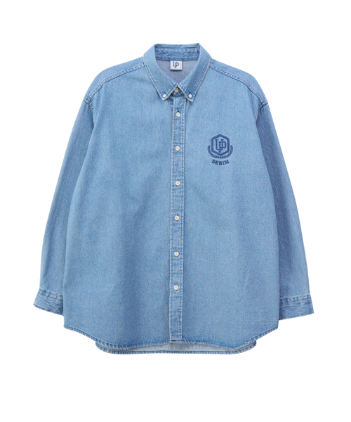 UNKNOWN PLANET(アンノウンプラネット)の「ロゴデニムシャツブルー(シャツ/ブラウス・レディース・その他・SMALL/MEDIUM)」の1枚目の写真