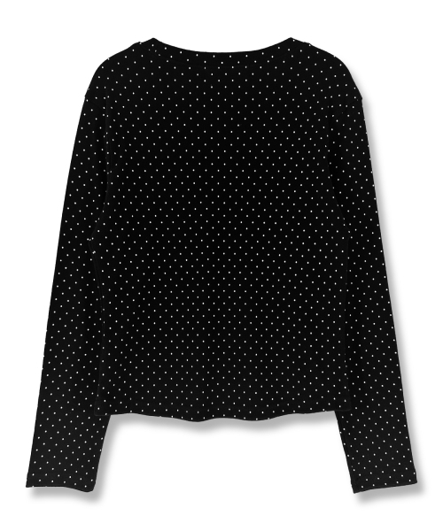 DAMISH(ダミシュ)の「ウィラブイットグラフィックドットロングスリーブ_ブラック(Tシャツ/カットソー・レディース・ブラック・FREE)」の3枚目の写真