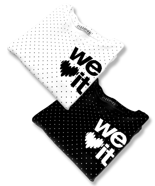 DAMISH(ダミシュ)の「ウィラブイットグラフィックドットロングスリーブ_ブラック(Tシャツ/カットソー・レディース・ブラック・FREE)」の4枚目の写真
