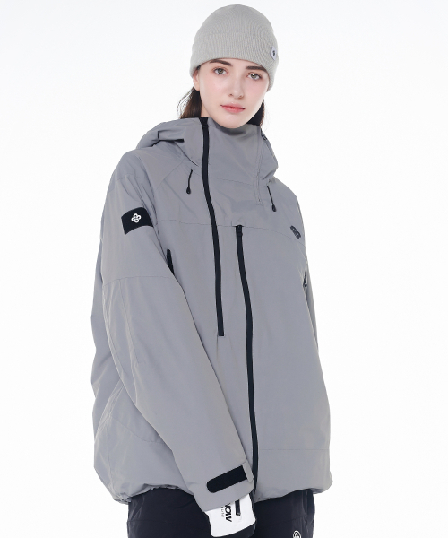 DOLL OUTERWEAR（ドラ アウターウェア）の「2425 リカ ボードウェア アノラックジャケット グレー 男女共用（マウンテンパーカー・レディース・その他・SMALL/MEDIUM/LARGE/X-LARGE/X-SMALL）」の7枚目の写真
