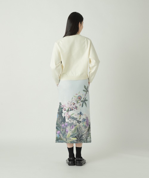 ZUCCa(ズッカ)の「WILD FLOWER JERSEY / スカート / P(スカート・レディース・マルチ/ライトグレー・M size)」の6枚目の写真