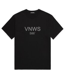 VNWS 586 オーバーサイズ 半袖Tシャツ ブラック/グレー (VS0049)
