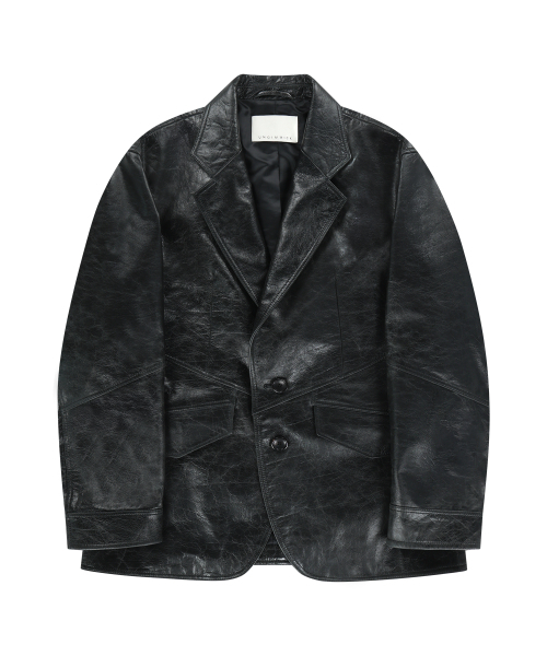 UNGIMMICK(アンジミック)の「BUFFALO LEATHER SINGLE JACKET (DARK GRAY)(ライダースジャケット・メンズ・その他・MEDIUM/LARGE)」の1枚目の写真