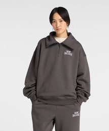 NEW BALANCE | リニアヘリテージフリースハーフジップ(スウェット)