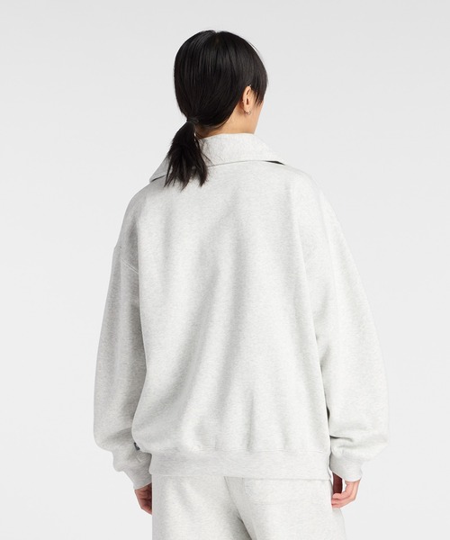 NEW BALANCE（ニューバランス）の「リニアヘリテージフリースハーフジップ（スウェット・レディース・サンドグレー/スミクロ・SMALL/MEDIUM/LARGE/X-LARGE）」の10枚目の写真