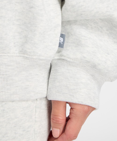 NEW BALANCE（ニューバランス）の「リニアヘリテージフリースハーフジップ（スウェット・レディース・サンドグレー/スミクロ・SMALL/MEDIUM/LARGE/X-LARGE）」の12枚目の写真