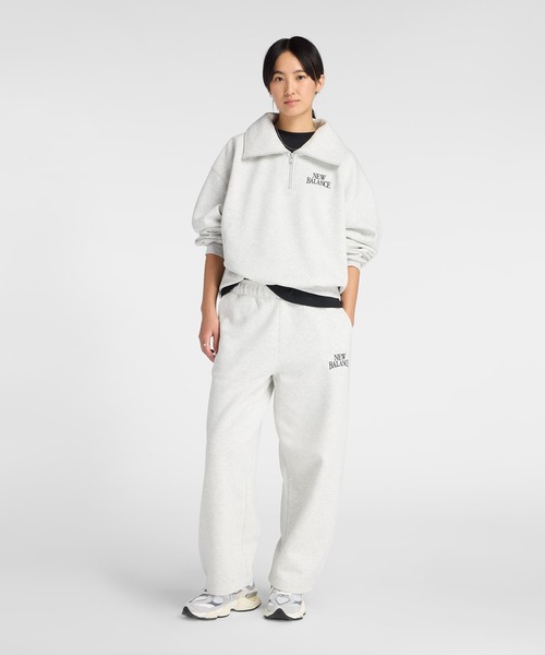 NEW BALANCE（ニューバランス）の「リニアヘリテージフリースハーフジップ（スウェット・レディース・サンドグレー/スミクロ・SMALL/MEDIUM/LARGE/X-LARGE）」の14枚目の写真