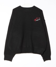 【ADAMPATEK/アダムパテック】archive shaggy crest crewneck ロゴスウェット