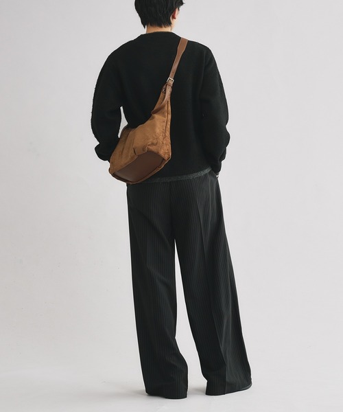 SELLE GLANT（セレグランテ）の「SUEDE LIKE DESIGN SHOULDER BAG / スエードライクデザインショルダーバッグ（ショルダーバッグ・メンズ・ダークブラウン/ベージュ/ネイビー/ブラック・FREE）」の19枚目の写真